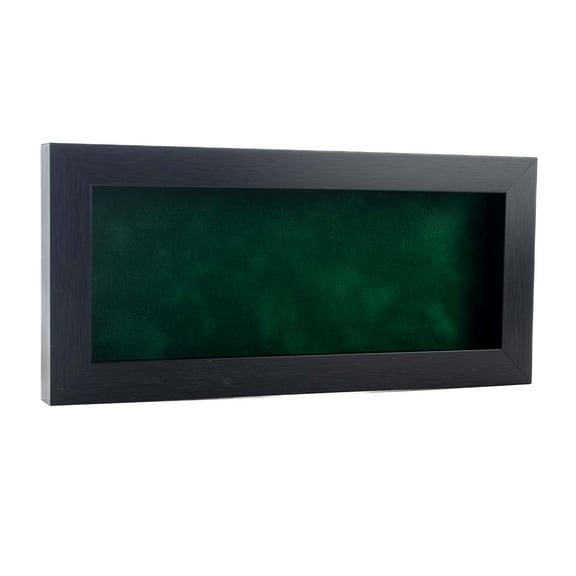 10x20 Shadow Box Frame Charcoal Gray Wood | With a 3/4" Usable Display Depth | Includes a Forest