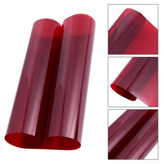 ibasenice Red Light Filter Film Sheet for Theatrical and Film Production Use