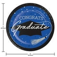 thumbnail image 4 of Creative Converting Blue Graduation Tableware Kit, Serves 18, 4 of 13