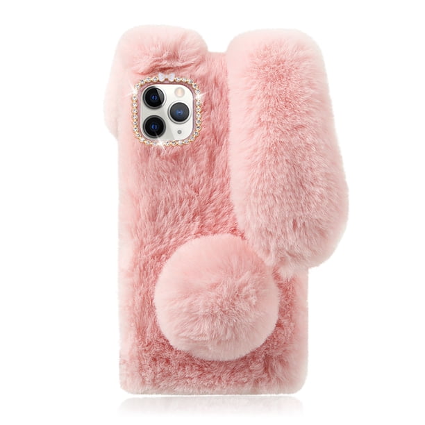 Funda de felpa para teléfono Compatible con Apple 12 Pro, carcasa para teléfono de 6,1 pulgadas