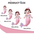 thumbnail image 3 of Mermaid Stuffed Animal Plush, 49.2in Cute Soft Pink Hugging Mermaid Plushies Pillow Toys Kawaii Birthday Gift for for Adults Kids Boys Girls, 3 of 8