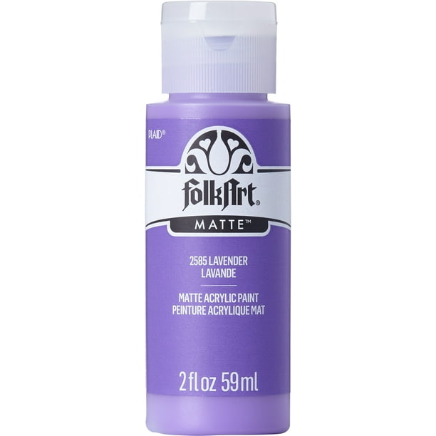 FolkArt Acrylic Craft Paint, Matte Finish, Lavender, 2 fl oz