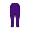 thumbnail image 5 of Purple Womens Sweatpants Leggings for Women 2025 High Waisted Cutout Yoga Lightweight Cozy Cropped Pants Solid Soft Pajams Pants Casual Pants Women, 5 of 5