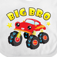 thumbnail image 4 of Inktastic Monster Truck Big Bro Boys Baby Bib, 4 of 4