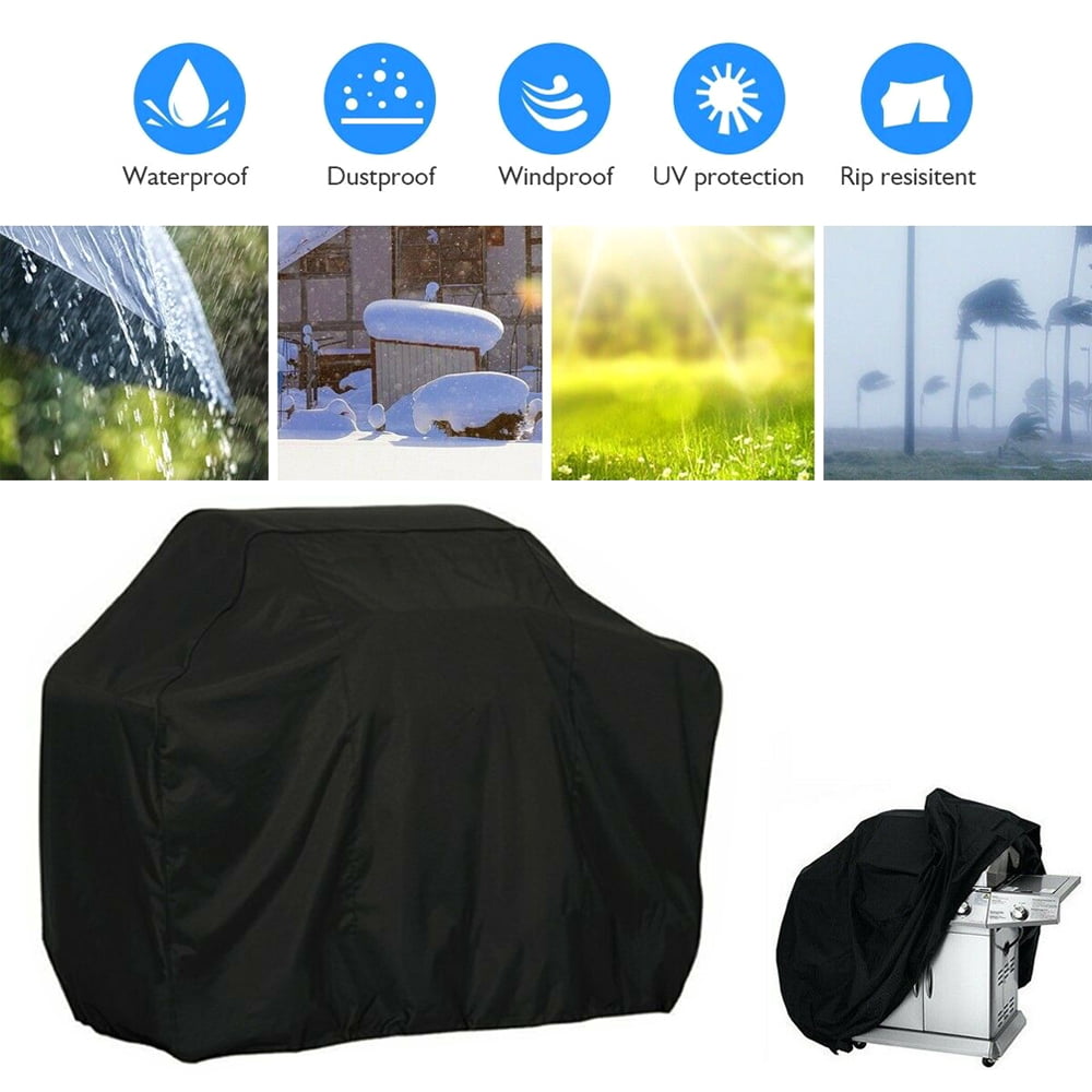 Details about   BBQ Grill Cover 60 Inch Gas Barbecue Heavy UV Duty Protection Waterproof Out