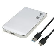 Tomshoo Slim Aluminum 2TB SSD Enclosure, Super Speed USB 3.0 External Hard Drive Case for Fast Data Transfer, Portable Storage Solution