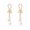 Gold, variant on YYKihy Temperament Bow Pearl Earrings Women's Light Earrings