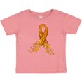 thumbnail image 3 of Inktastic Leukemia Awareness with Orange Ribbon Made of Hearts Boys or Girls Baby T-Shirt, 3 of 5