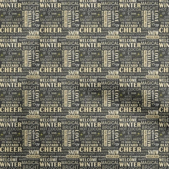 oneOone Cotton Poplin Yellow Fabric Text Sewing Material Print Fabric By The Yard 56 Inch Wide