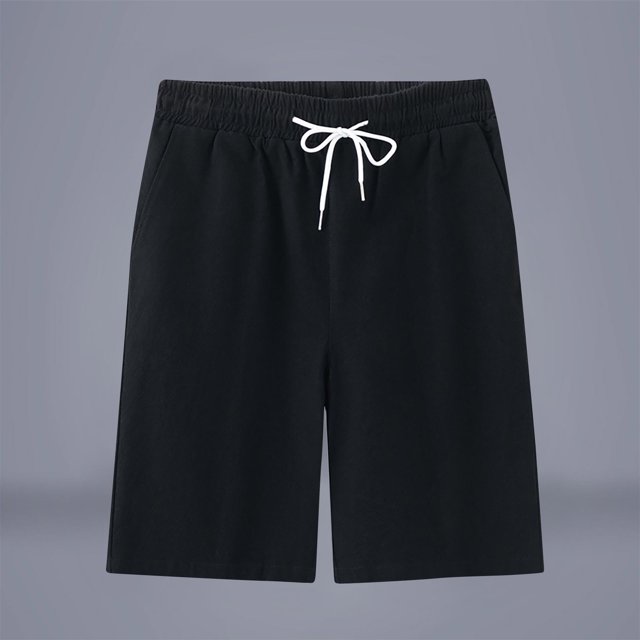 pstuiky Pantalones cortos para hombre, Pantalones cortos transpirables de color liso para hombre, informales, para vacaciones, con bolsillos Pantalones cortos cargo