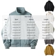 thumbnail image 6 of Men's Lightweight Jackets Stand Collar Loose Outdoor Jacket Solid Color Casual Outerwear Winter Fall Business Windbreaker with Pockets, 6 of 6