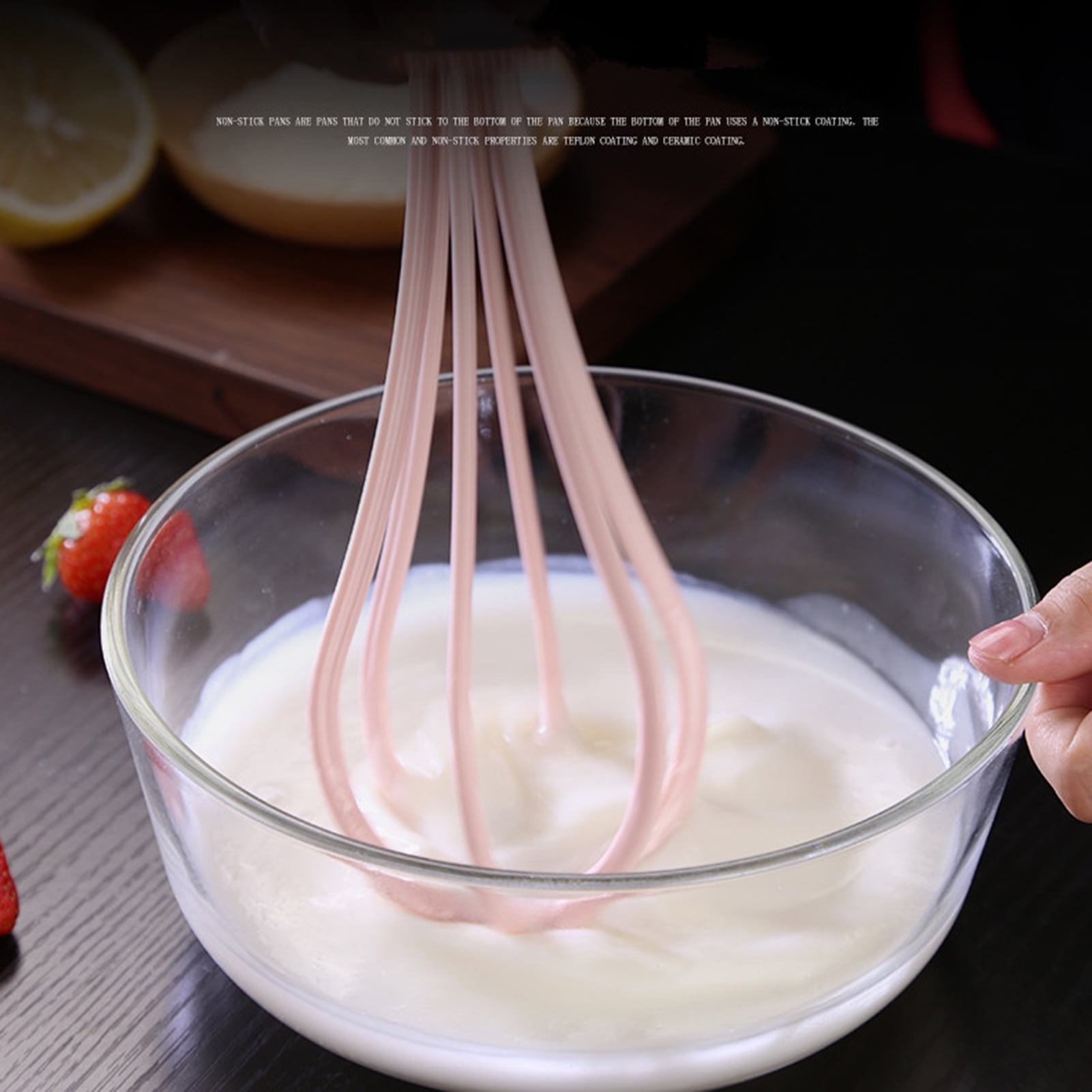 Anaeat Silicone Balloon Whisk, Perfect for Non-Stick Cookware, Milk and Egg  Beater Blender, Heat Resistant Kitchen Whisks for Whisking, Cooking