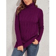 thumbnail image 6 of PrettyGuide Women's Long Sweater Turtleneck Pullover Tunic Sweater Tops, 6 of 7