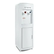 5 Gallon Top Loading Water Cooler Dispenser Freestanding with Storage Cabinet