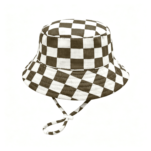 TELOLY Baby Sun Hat Infant Toddler Cotton Yarn Beach Bucket Hat for Boy Girl Baby Sun Hat
