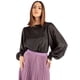 thumbnail image 1 of Blusa satinada manga larga, 1 of 5