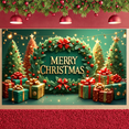 thumbnail image 6 of Festive Decoration Merry Christmas Holly Design Gift Prints Seasonal Banner for Holiday Decoration Family Celebration Winter Party, 6 of 9