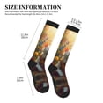 thumbnail image 2 of Compression Socks for Women and Men - Sunshine Flower Meditating Cat Compression Socks Circulation for Workout, 2 of 8