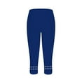 thumbnail image 6 of Capri Leggings for Women Spring Summer Lightweight Elastic High Waist Slim Fit Hollow out Hem Workout Yoga Pants Capris, 6 of 7