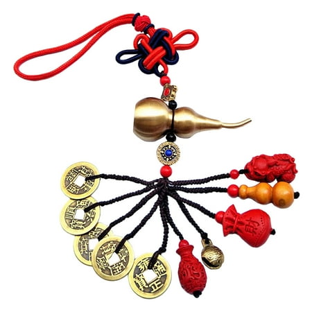 

Traditional Chinese Knot Pendant Fortune Coins Feng Shui Coins Car Pendants