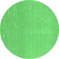 thumbnail image 1 of Ahgly Company Indoor Round Abstract Emerald Green Contemporary Area Rugs, 5' Round, 1 of 4