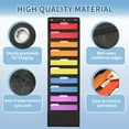thumbnail image 4 of 10 Pockets Hanging Wall File Organizer, Black Storage Pocket Chart for File Folder and Paper, Space Saver for Office and Classroom, with Wall Hangers, Over The Door Hooks, Labels, 4 of 4