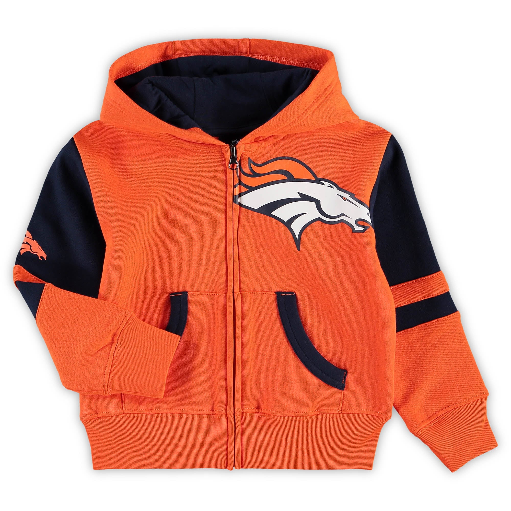denver broncos full zip hoodie