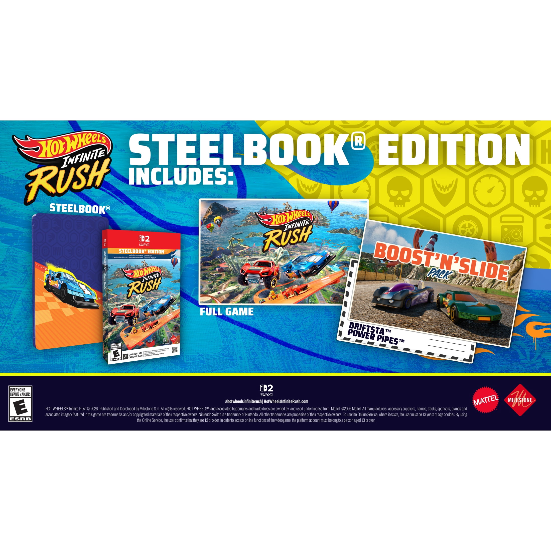 Hot Wheels Infinite Rush WM Exclusive Steel Book Edition - Nintendo Switch 2 Game