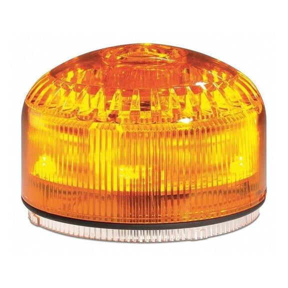 Federal Signal Beacon Warning Sounder Light,Amber,LED SLM500A