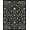 Black, Pattern 4, variant on ODIKA 8'x10' Machine Washable Non-Slip Area Rug, Botanical Vine Scroll with Stylized Floral Embellishments High Traffic Rug, Black, 525765