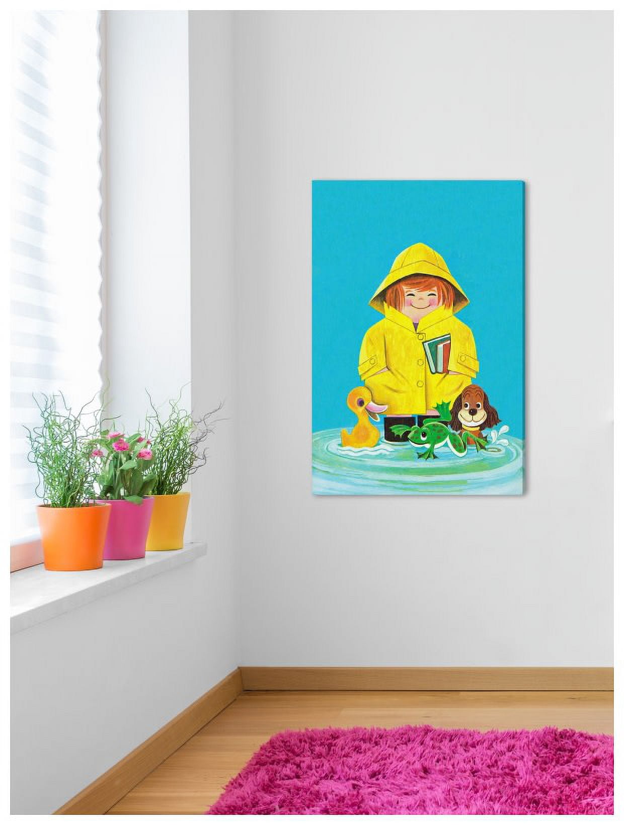 Marmont Hill "Duck Frog and Dog" by Curtis Painting Print on Canvas