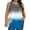 010Blue, variant on Generic Women Summer Plus Size Tank Tops Pleated Round Neck Sleeveless Shirt Casual Smocked Front Loose Beach Camisole