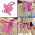 thumbnail image 4 of JingChun 1Pc Car Seat Headrest Hook, Cute Butterfly Vehicle Backseat Hanging Storage Organizer for Purse Coat Umbrella, Automotive Interior Seatback Hanger Decor Accessories, 4 of 6