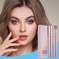 thumbnail image 4 of 3 Color Matte Gradient Glitter Eyeshadow Stick, Cream Blendable Metallic Shimmer Eye Shadow Pencil, Natural Long-Lasting Eye Makeup Pen for Daily Makeup, Portable Glitter shadow for Women, 4 of 6