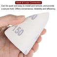 thumbnail image 5 of Uxcell 100 Packs 150 Grits 80mm Aluminum Oxide Triangular Hook & Loop Sandpapers Sanding Pads, 5 of 6