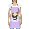thumbnail image 6 of Kuromi and My Melody Adjustable Bib Aprons, Waterdrop Resistant Apron with 2 Pockets for Kitchen Cooking Restaurant BBQ Painting Crafting, 6 of 7