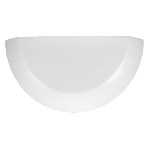 LOLIPPYY White Semi-Circle Wooden Floating Wall Shelf Rustic Storage Organizer for Home Decor and Display Space