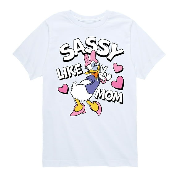 Disney - Mickey & Friends - Sassy Like My Mom - Daisy - Toddler And Youth Short Sleeve Graphic T-Shirt