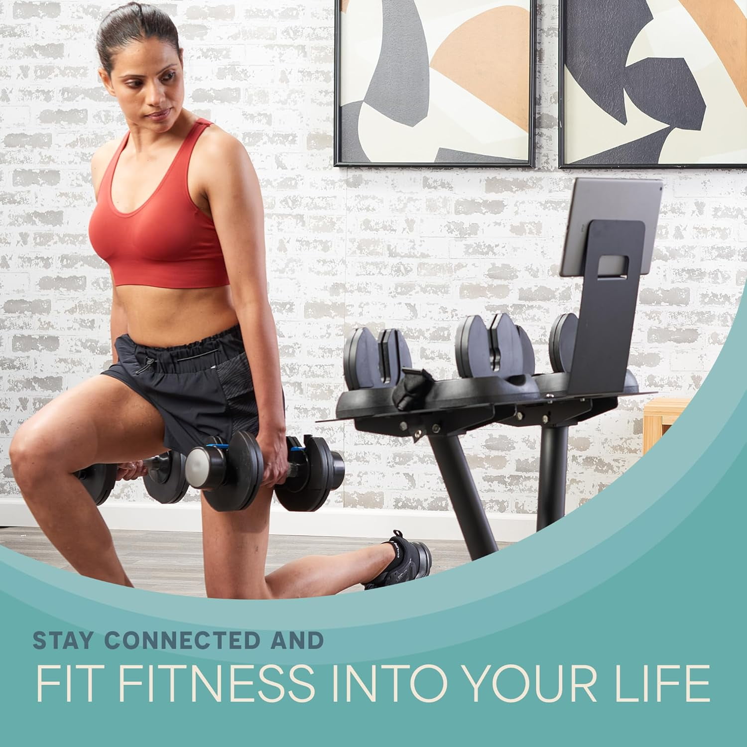 LifePro Adjustable Dumbbell Stand Rack – Compatible with PowerFlow Plus, PowerUp Plus & Other Brands, Ergonomic Base, Locking Casters, Home Gym Storage