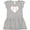 AC-Heather Grey, variant on Inktastic Heart Shaped Baseball Girls Baby Dress