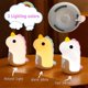 thumbnail image 4 of Children's Alarm Clock 3 Color Night Light Rechargeable Day and Night, LED Digital Alarm Clock, Cute Unicorn Shape, Snooze Alarm Clock (Blue), 4 of 5
