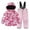 Pink, variant on LIJCC Cute Graphic Kids Snow Suit Boys Girls Colorful Ski Suit Two Piece Set Artificial Fur Hooded Jacket & Kids Snow Bibs Pants Thickened Warm Winter Insulated Clothes