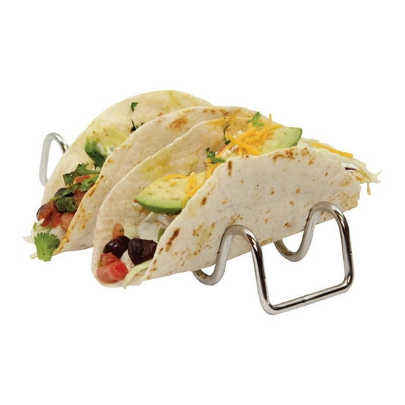 TableCraft Taco Taxi Silver Stainless Steel Taco Holder