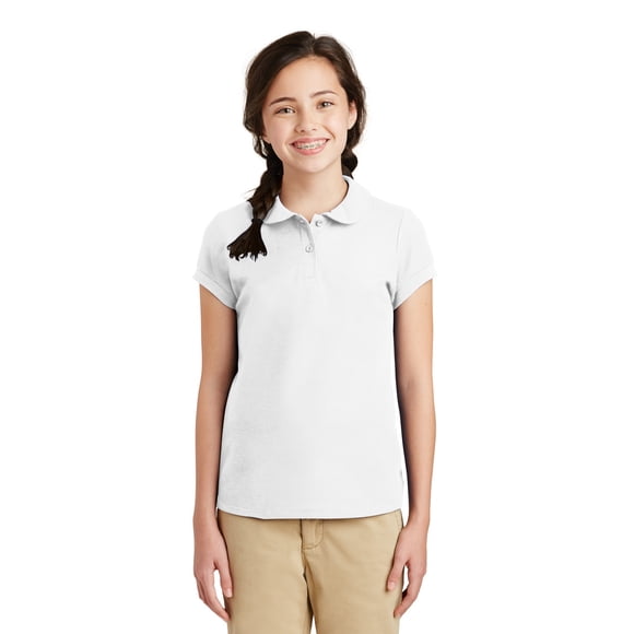 Polo con cuello Peter Pan para niña Port Authority® Silk Touch™. YG503 Autoridad Portuaria YG503
