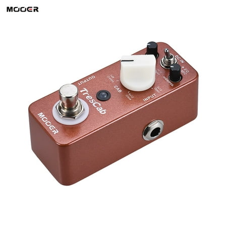 MOOER TresCab Cabinet Simulated Simulator Guitar Effect Pedal True Bypass Full Metal (Best Guitar Cabinets For Metal)