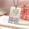 thumbnail image 5 of FANYX 2-Sided Bring Them Home Now Necklace, Israel Star of David Necklace., 5 of 6