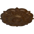 thumbnail image 3 of Ekena Millwork 20 1/4"OD x 1 1/2"P Deria Ceiling Medallion (Fits Canopies up to 6"), Hand-Painted Root Beer Crackle, 3 of 6
