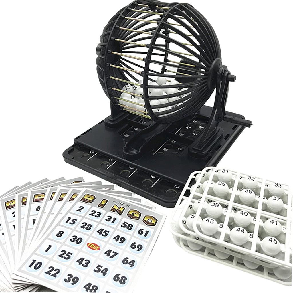 500 Bingo cards event board included 150 Bingo chips 75 bowls Bingo Lotto Numbers Machine Game made of metal 