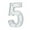 5, variant on Homeer Decorative Light Decorative Lamp Digital Number Light Decorative Light - Glowing Plastic LED Marquee Light Up Letter GRAD 2023 Graduation Party Decor