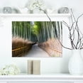 thumbnail image 1 of Straight Path in Bamboo Forest - Forest Canvas Wall Art Print, 1 of 3